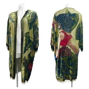 Chico's Multicolor Artistic Cardigan